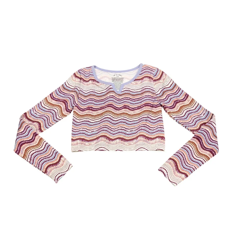 Art Class Kids Long Sleeves Printed Blouse Tee Shirt Top Size Medium 8